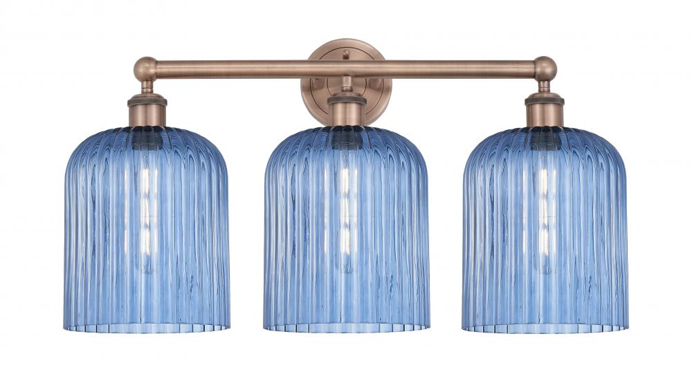 Bridal Veil - 3 Light - 23 inch - Antique Copper - Bath Vanity Light