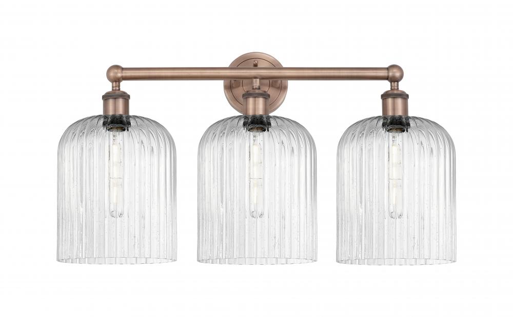 Bridal Veil - 3 Light - 23 inch - Antique Copper - Bath Vanity Light