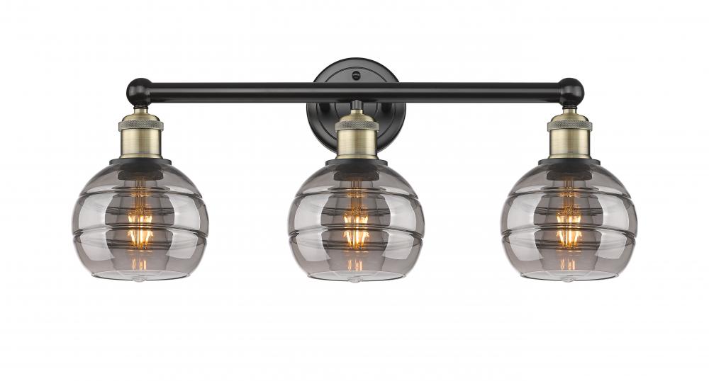 Rochester - 3 Light - 24 inch - Black Antique Brass - Bath Vanity Light