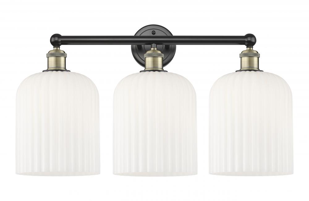 Bridal Veil - 3 Light - 23 inch - Black Antique Brass - Bath Vanity Light