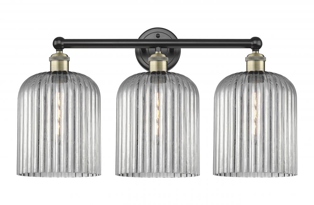 Bridal Veil - 3 Light - 23 inch - Black Antique Brass - Bath Vanity Light