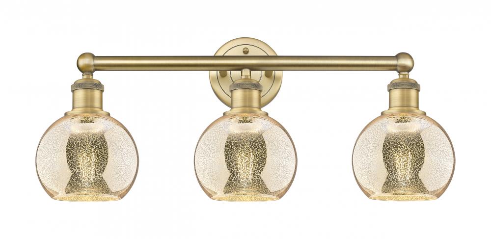 Athens - 3 Light - 24 inch - Brushed Brass - Bath Vanity Light