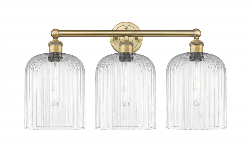 Bridal Veil - 3 Light - 23 inch - Brushed Brass - Bath Vanity Light