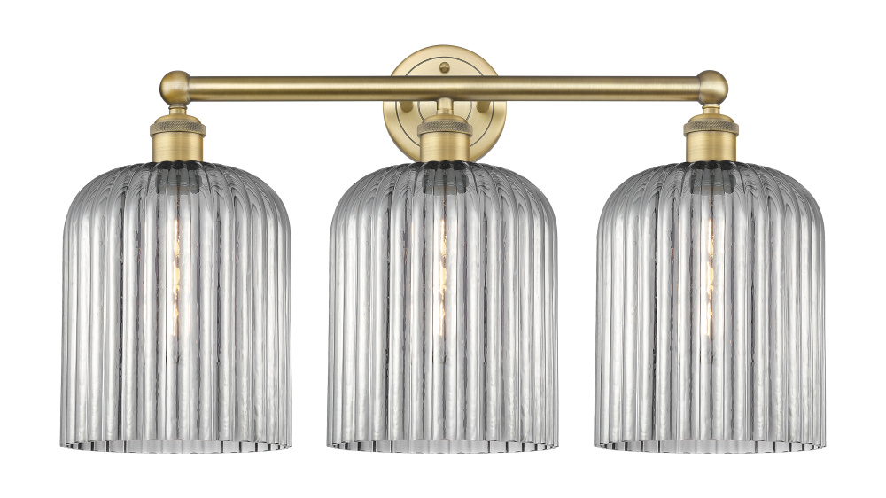 Bridal Veil - 3 Light - 23 inch - Brushed Brass - Bath Vanity Light