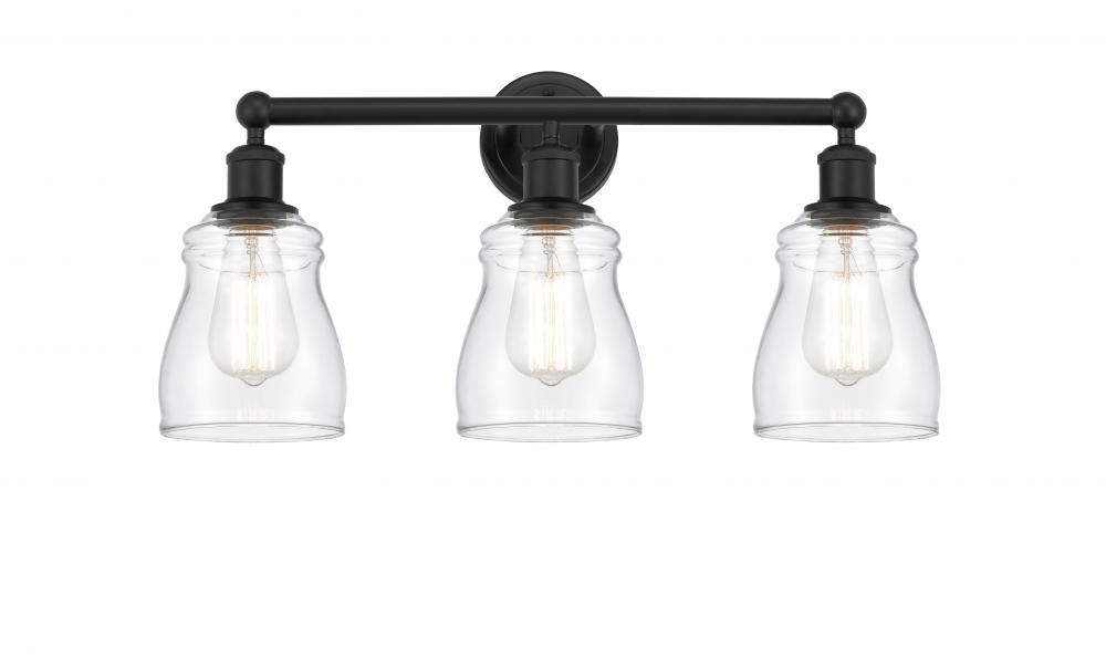 Ellery - 3 Light - 23 inch - Matte Black - Bath Vanity Light
