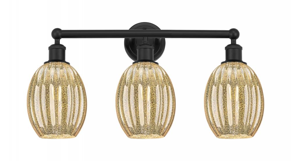Preston Bulb - 3 Light - 24 inch - Matte Black - Bath Vanity Light