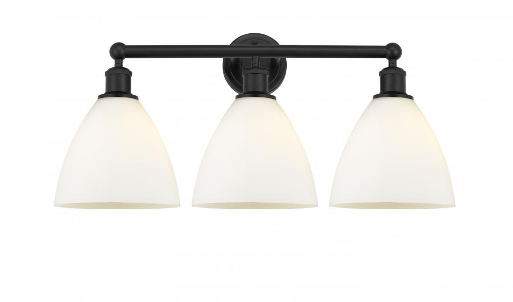 Bristol - 3 Light - 26 inch - Matte Black - Bath Vanity Light