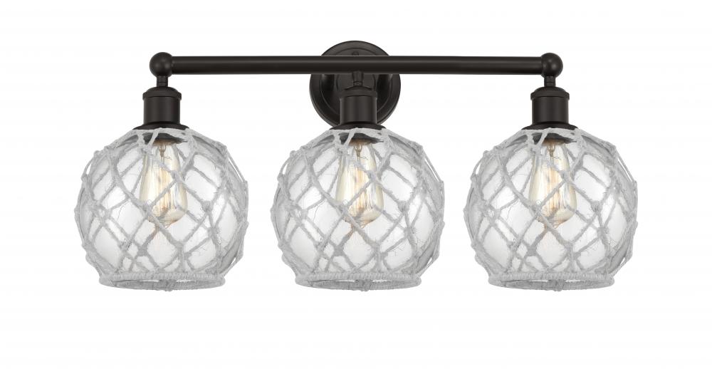 Farmhouse Rope - 3 Light - 26 inch - Oil Rubbed Bronze - Bath Vanity Light