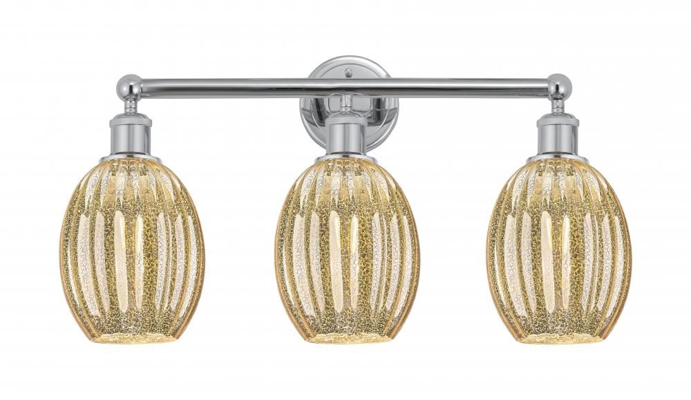 Preston Bulb - 3 Light - 24 inch - Polished Chrome - Bath Vanity Light