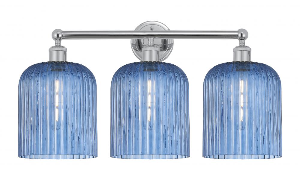 Bridal Veil - 3 Light - 23 inch - Polished Chrome - Bath Vanity Light