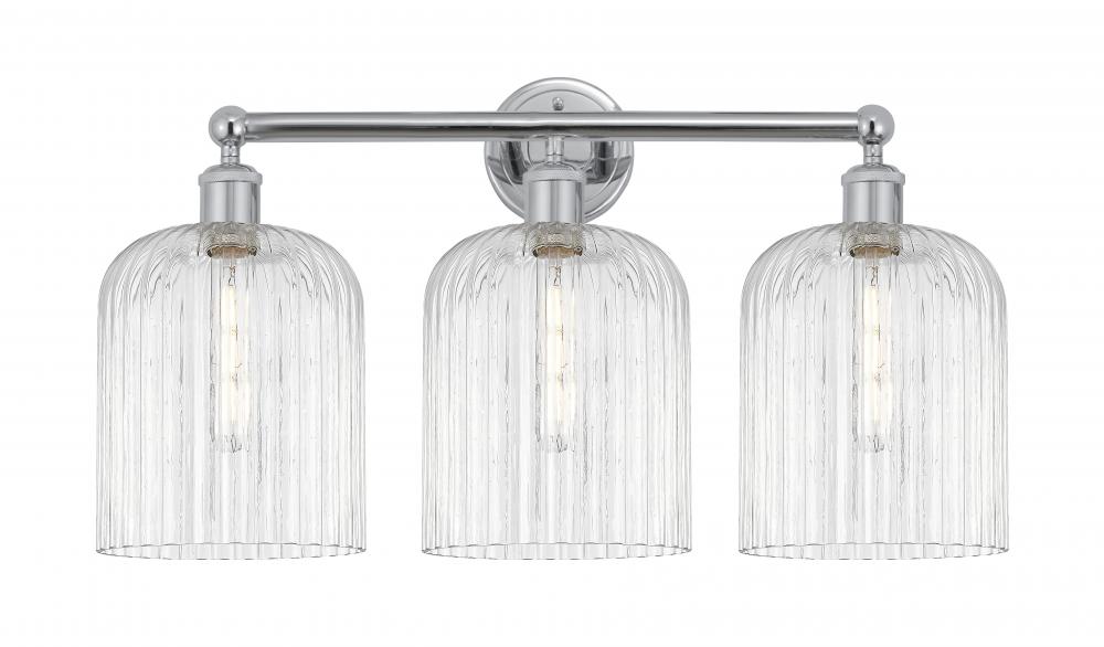Bridal Veil - 3 Light - 23 inch - Polished Chrome - Bath Vanity Light