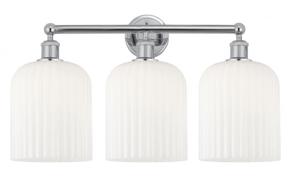 Bridal Veil - 3 Light - 23 inch - Polished Chrome - Bath Vanity Light