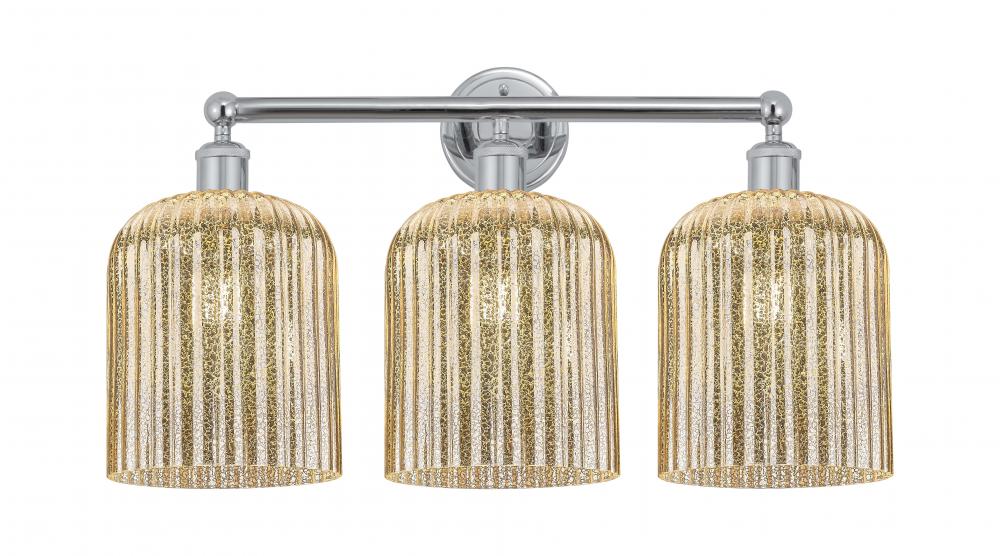 Bridal Veil - 3 Light - 23 inch - Polished Chrome - Bath Vanity Light