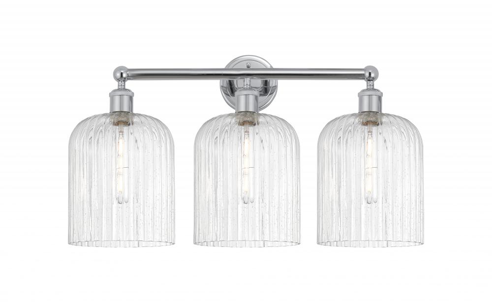 Bridal Veil - 3 Light - 23 inch - Polished Chrome - Bath Vanity Light