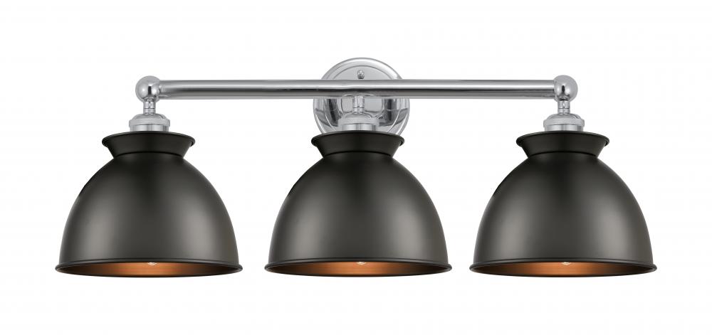 Adirondack - 3 Light - 26 inch - Polished Chrome - Bath Vanity Light