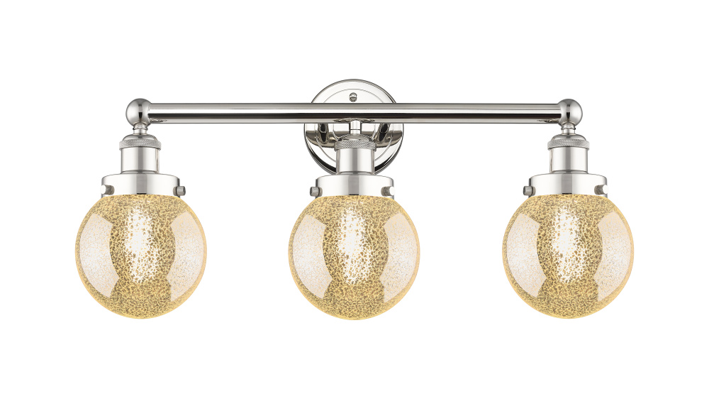 Beacon - 3 Light - 24 inch - Polished Nickel - Bath Vanity Light