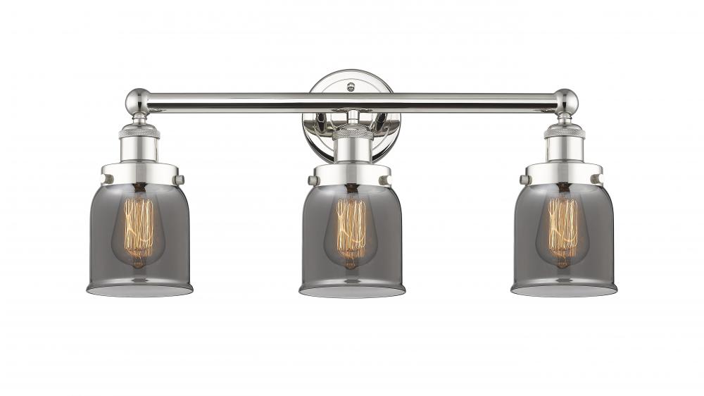 Bell - 3 Light - 23 inch - Polished Nickel - Bath Vanity Light