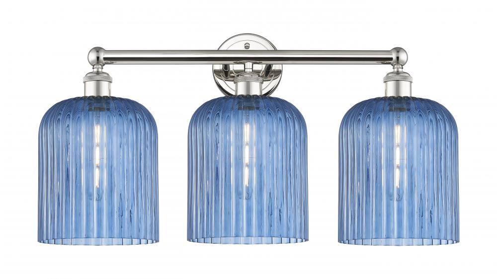 Bridal Veil - 3 Light - 23 inch - Polished Nickel - Bath Vanity Light
