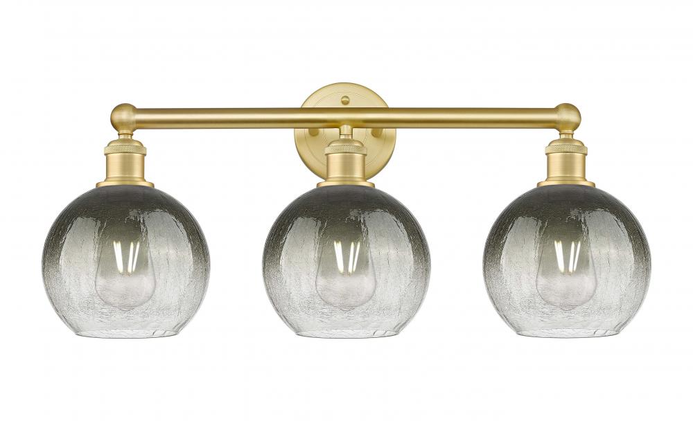 Brookhaven Globe - 3 Light - 26 inch - Satin Gold - Bath Vanity Light