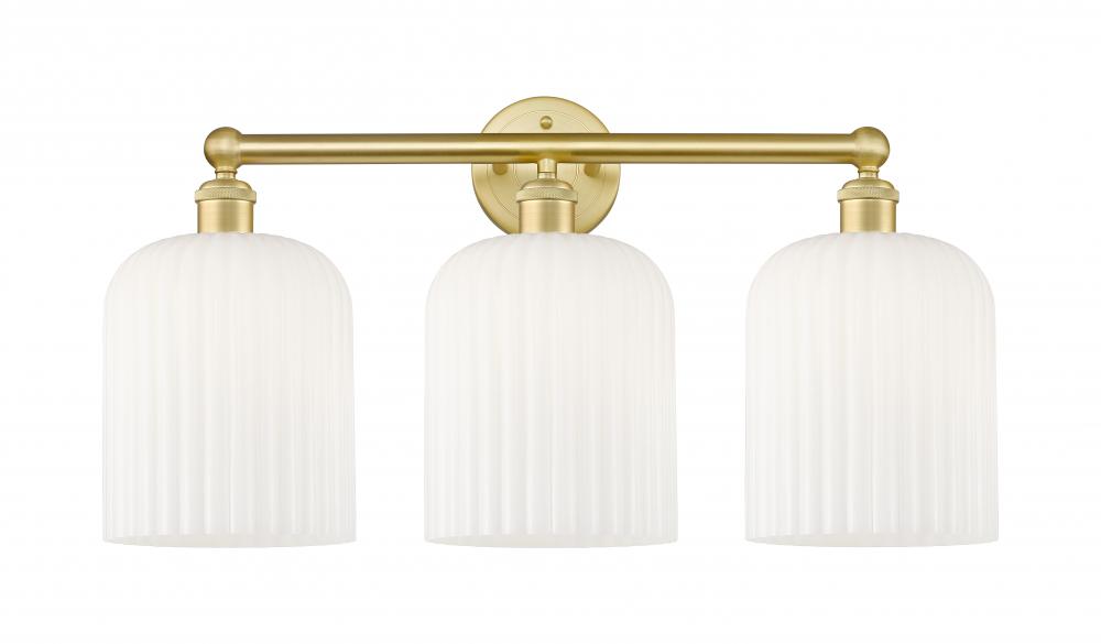 Bridal Veil - 3 Light - 23 inch - Satin Gold - Bath Vanity Light