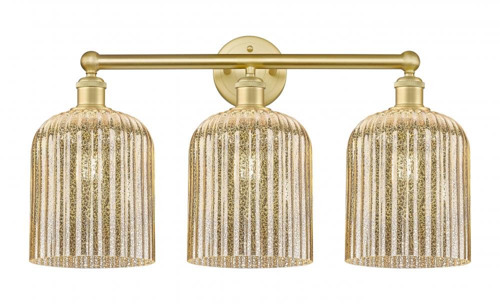 Bridal Veil - 3 Light - 23 inch - Satin Gold - Bath Vanity Light