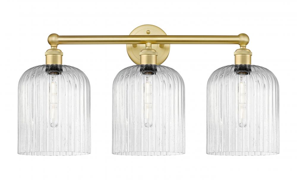 Bridal Veil - 3 Light - 23 inch - Satin Gold - Bath Vanity Light