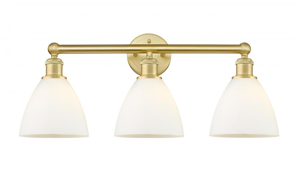 Bristol - 3 Light - 26 inch - Satin Gold - Bath Vanity Light
