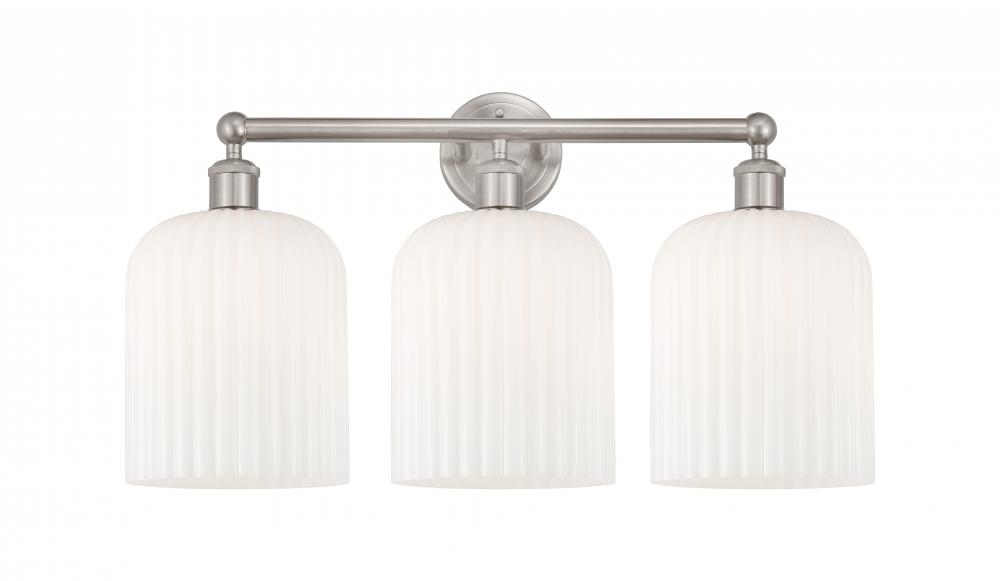 Bridal Veil - 3 Light - 23 inch - Brushed Satin Nickel - Bath Vanity Light