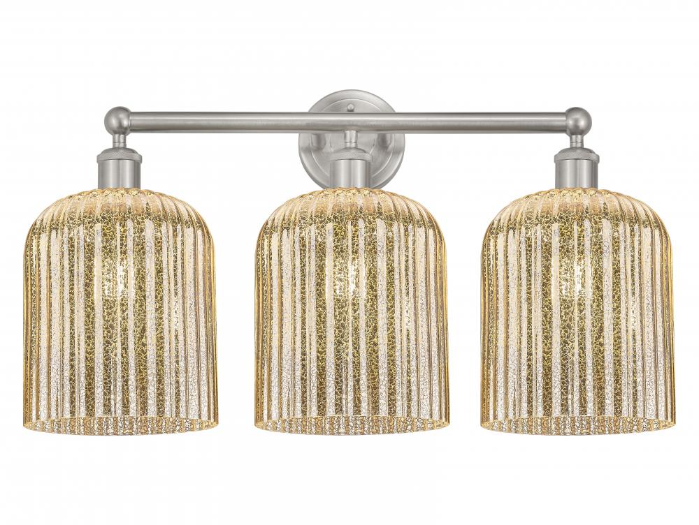 Bridal Veil - 3 Light - 23 inch - Brushed Satin Nickel - Bath Vanity Light