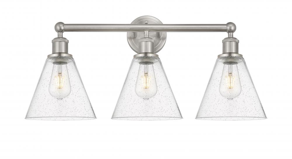 Berkshire - 3 Light - 26 inch - Satin Nickel - Bath Vanity Light