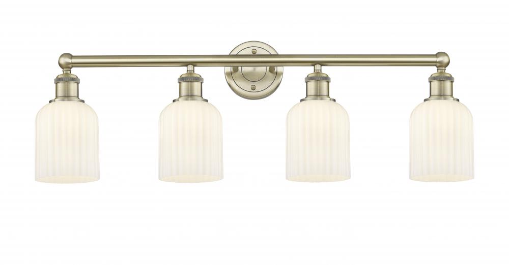 Bridal Veil - 4 Light - 32 inch - Antique Brass - Bath Vanity Light