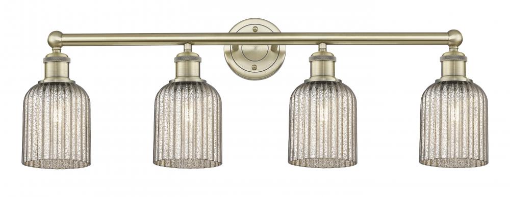Bridal Veil - 4 Light - 32 inch - Antique Brass - Bath Vanity Light
