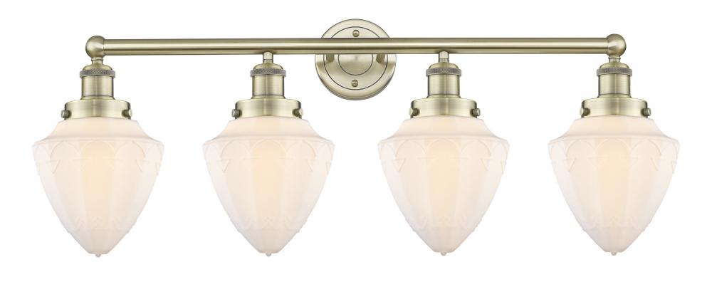 Bullet - 4 Light - 33 inch - Antique Brass - Bath Vanity Light