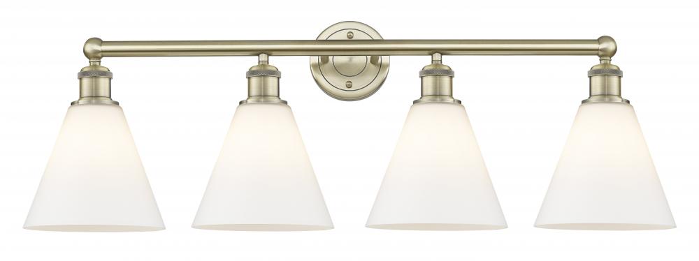 Berkshire - 4 Light - 35 inch - Antique Brass - Bath Vanity Light