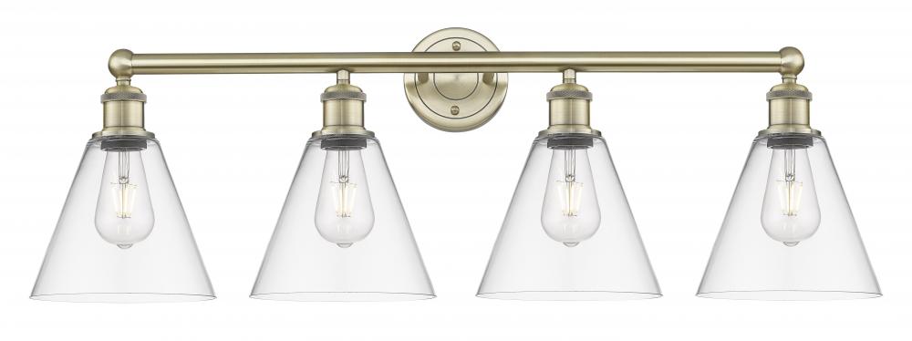 Berkshire - 4 Light - 35 inch - Antique Brass - Bath Vanity Light