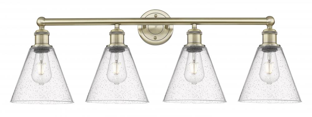 Berkshire - 4 Light - 35 inch - Antique Brass - Bath Vanity Light