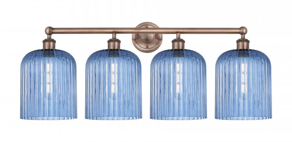 Bridal Veil - 4 Light - 32 inch - Antique Copper - Bath Vanity Light