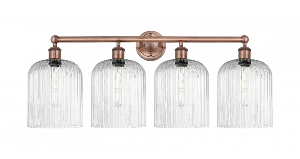 Bridal Veil - 4 Light - 32 inch - Antique Copper - Bath Vanity Light
