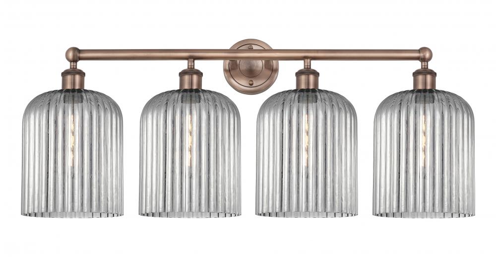 Bridal Veil - 4 Light - 32 inch - Antique Copper - Bath Vanity Light