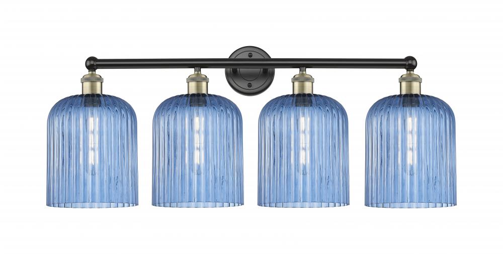 Bridal Veil - 4 Light - 32 inch - Black Antique Brass - Bath Vanity Light