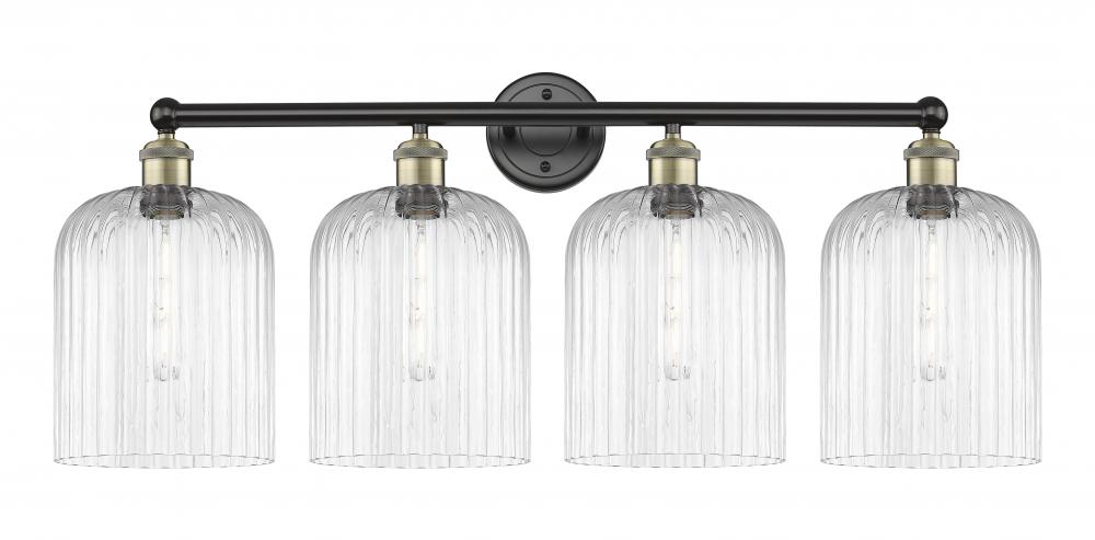 Bridal Veil - 4 Light - 32 inch - Black Antique Brass - Bath Vanity Light
