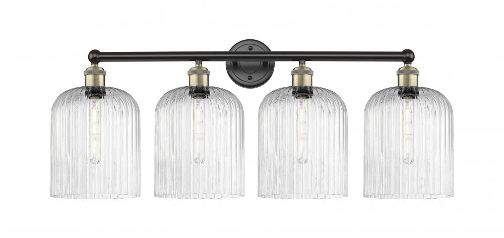 Bridal Veil - 4 Light - 32 inch - Black Antique Brass - Bath Vanity Light