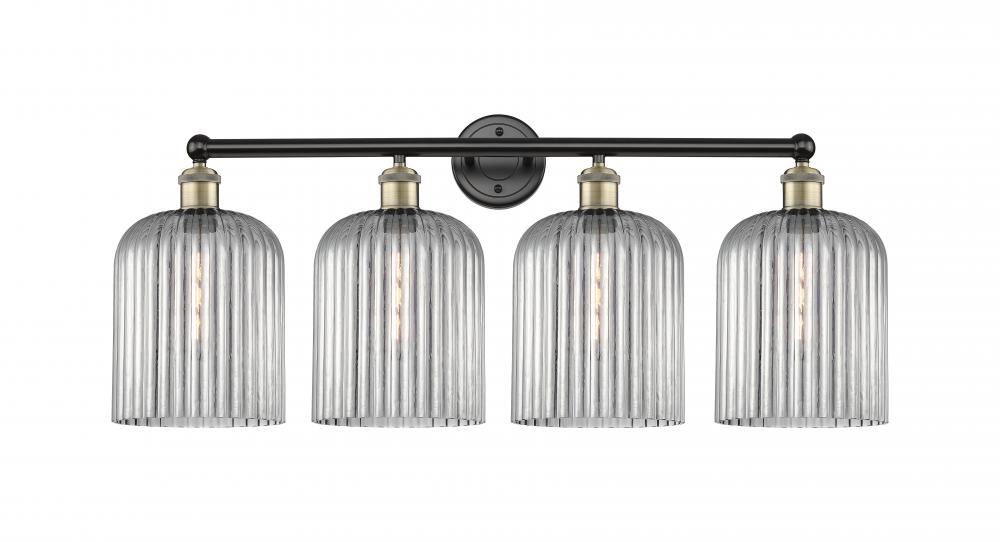 Bridal Veil - 4 Light - 32 inch - Black Antique Brass - Bath Vanity Light