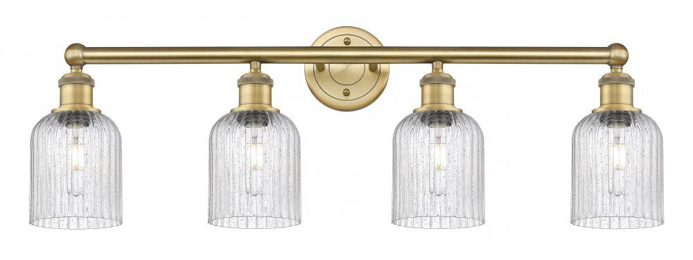 Bridal Veil - 4 Light - 32 inch - Brushed Brass - Bath Vanity Light
