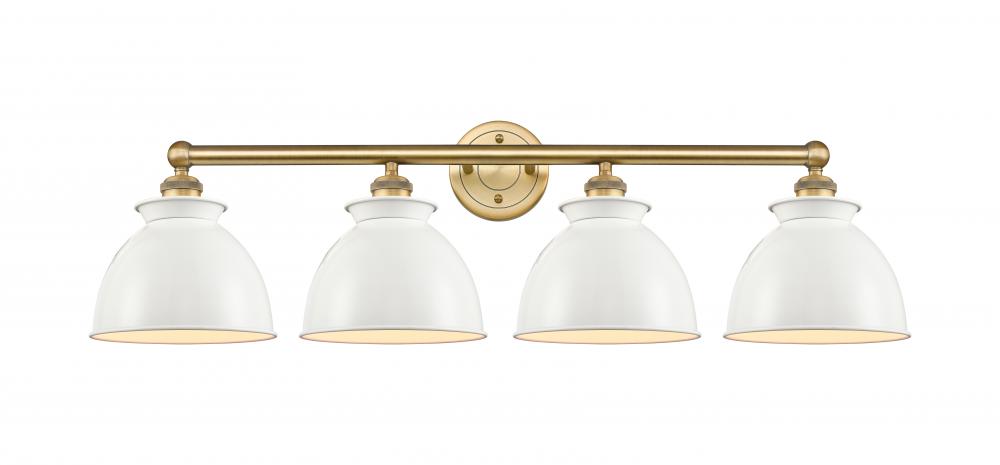 Adirondack - 4 Light - 35 inch - Brushed Brass - Bath Vanity Light