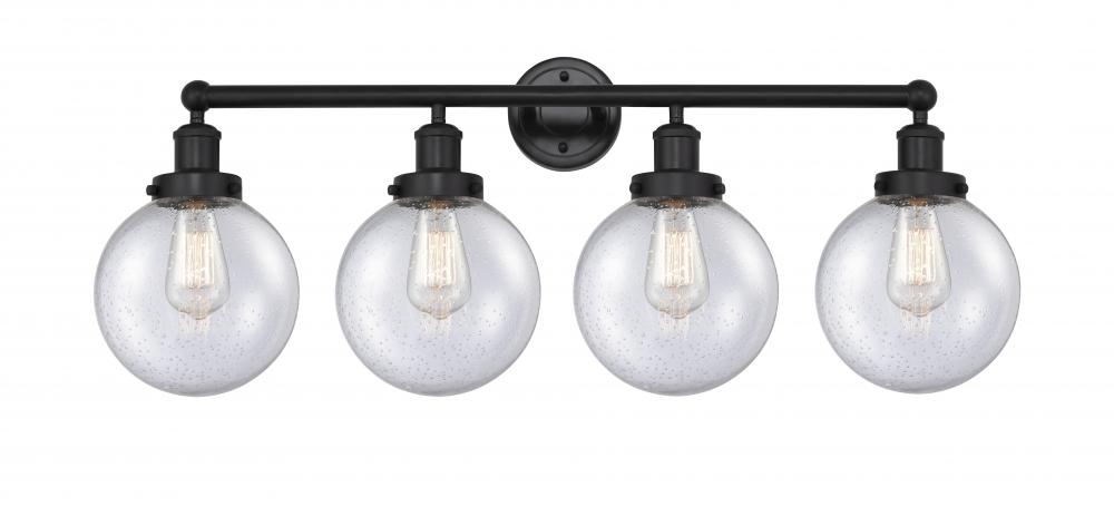 Beacon - 4 Light - 35 inch - Matte Black - Bath Vanity Light