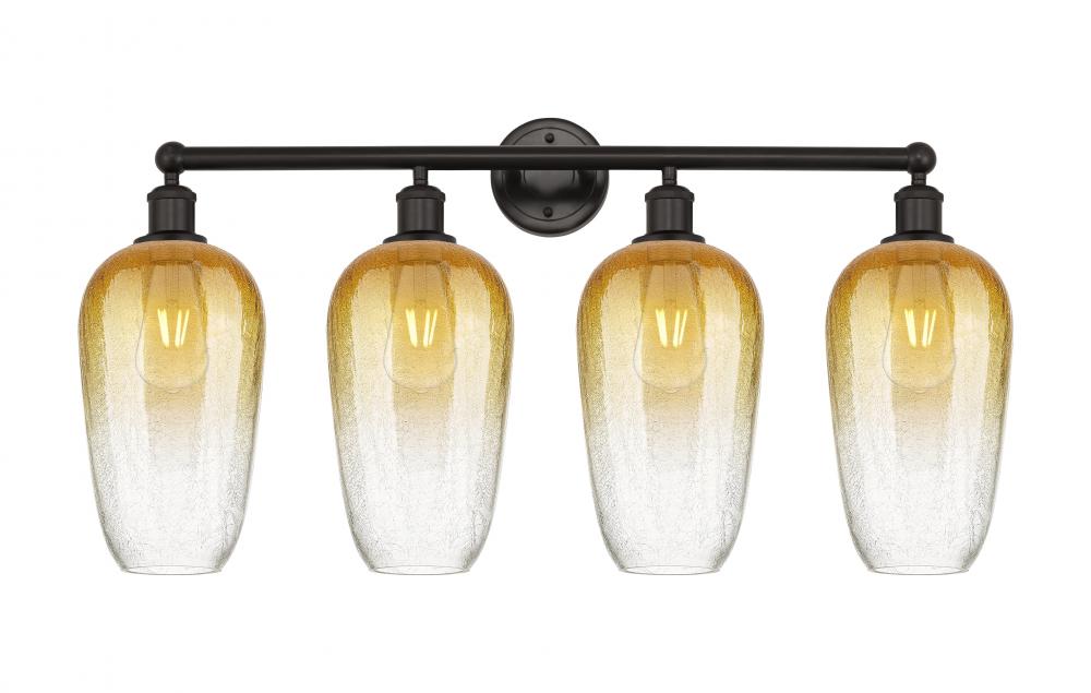 Brookhaven Flute - 4 Light - 34 inch - Oil Rubbed Bronze - Bath Vanity Light