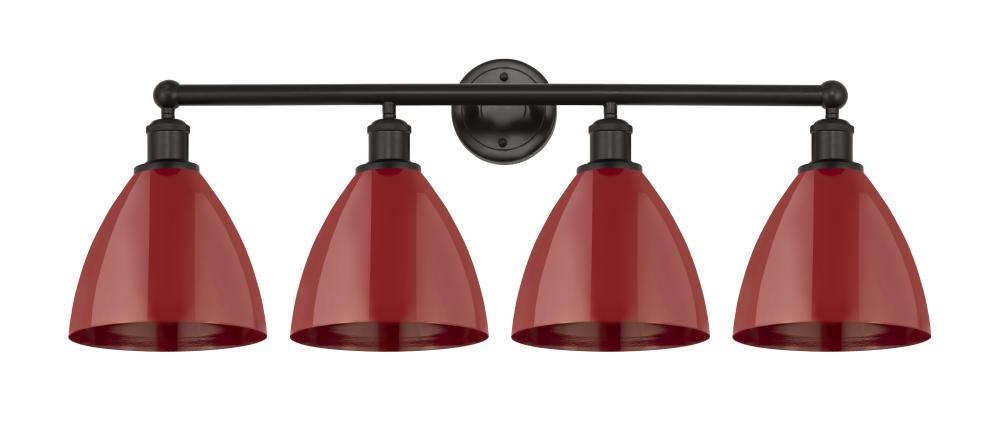 Plymouth - 4 Light - 35 inch - Oil Rubbed Bronze - Bath Vanity Light