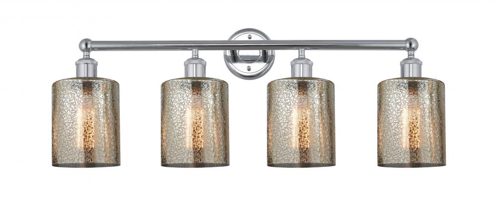 Cobbleskill - 4 Light - 32 inch - Polished Chrome - Bath Vanity Light