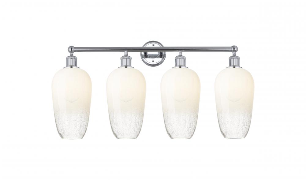 Brookhaven Flute - 4 Light - 34 inch - Polished Chrome - Bath Vanity Light